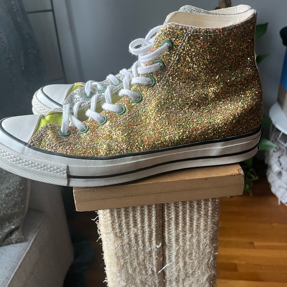 CONVERSE X JW Anderson Glitter Shoes. Men’s 9.5/women’s 11.5. - Picture 5 of 12